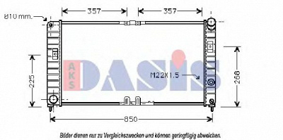 AKS DASIS 150017n -  Радиатор, охлаждение двигателя
